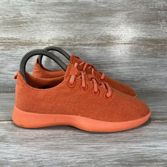 Allbirds Women’s Wool Runners Orange Running Shoes Size 6 - Picture 3 of 9